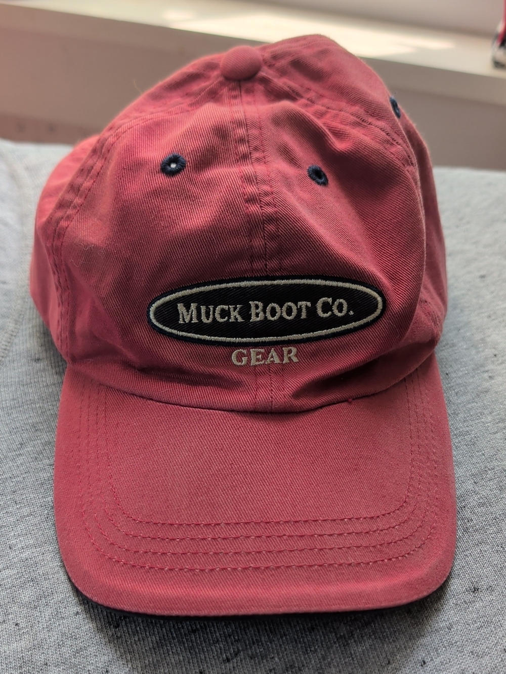 Muck Boot Co. Red Orange Baseball Cap Adjustable